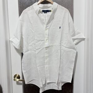 Ralph Lauren 100% Linen White Men's Shirt